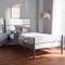Baxton Studio Nereida Modern White and Dark Grey-Finished Wood Twin Platform Bed 143-7869 - alternate 4